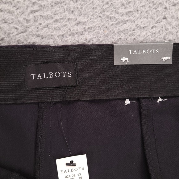 TALBOTS Pants Size 8P Portland Black Slim Leg Ankle Mid Rise 28x25 NEW - Picture 5 of 14